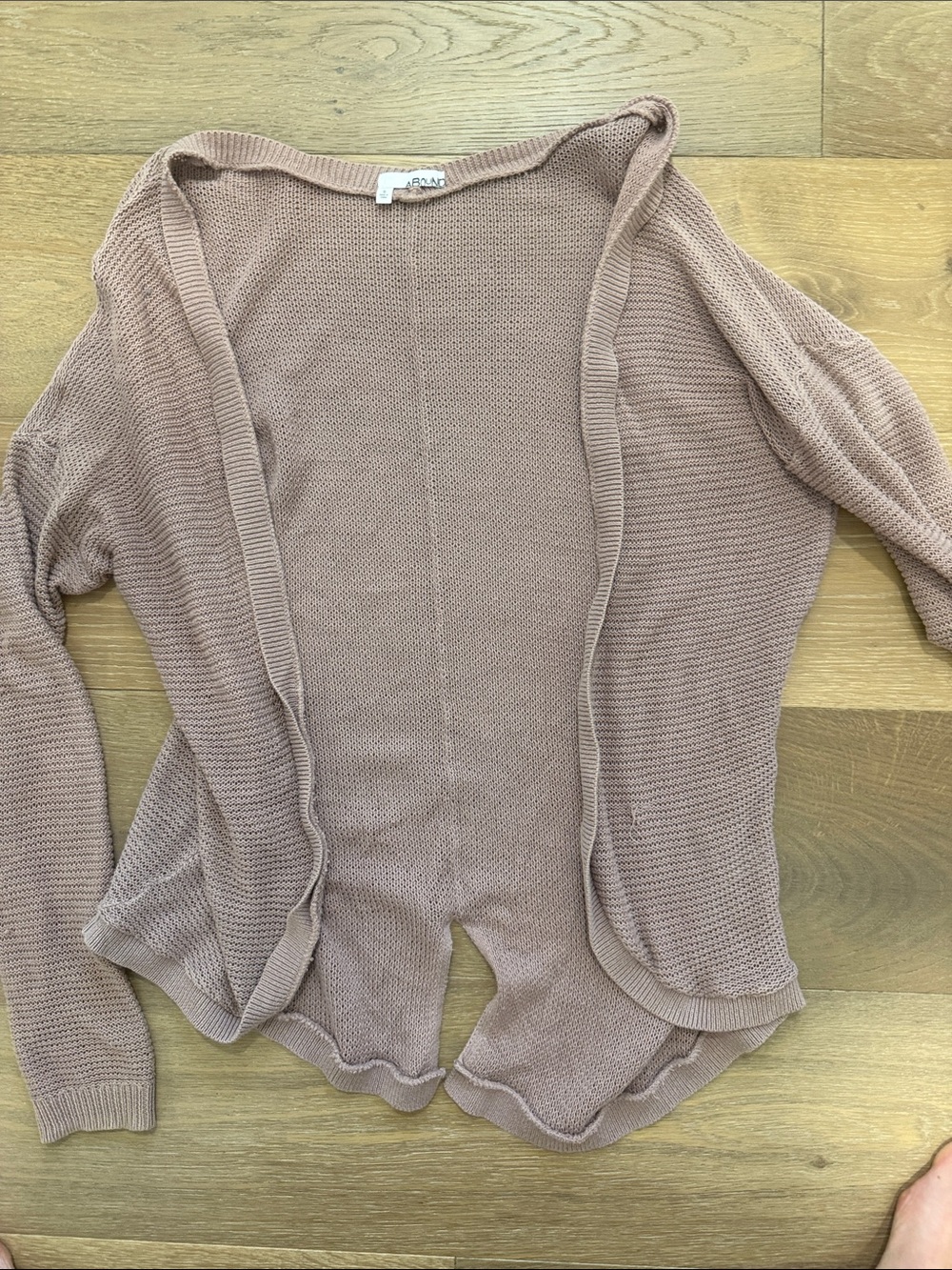 Abound Mauve Open-Front Knit Cardigan